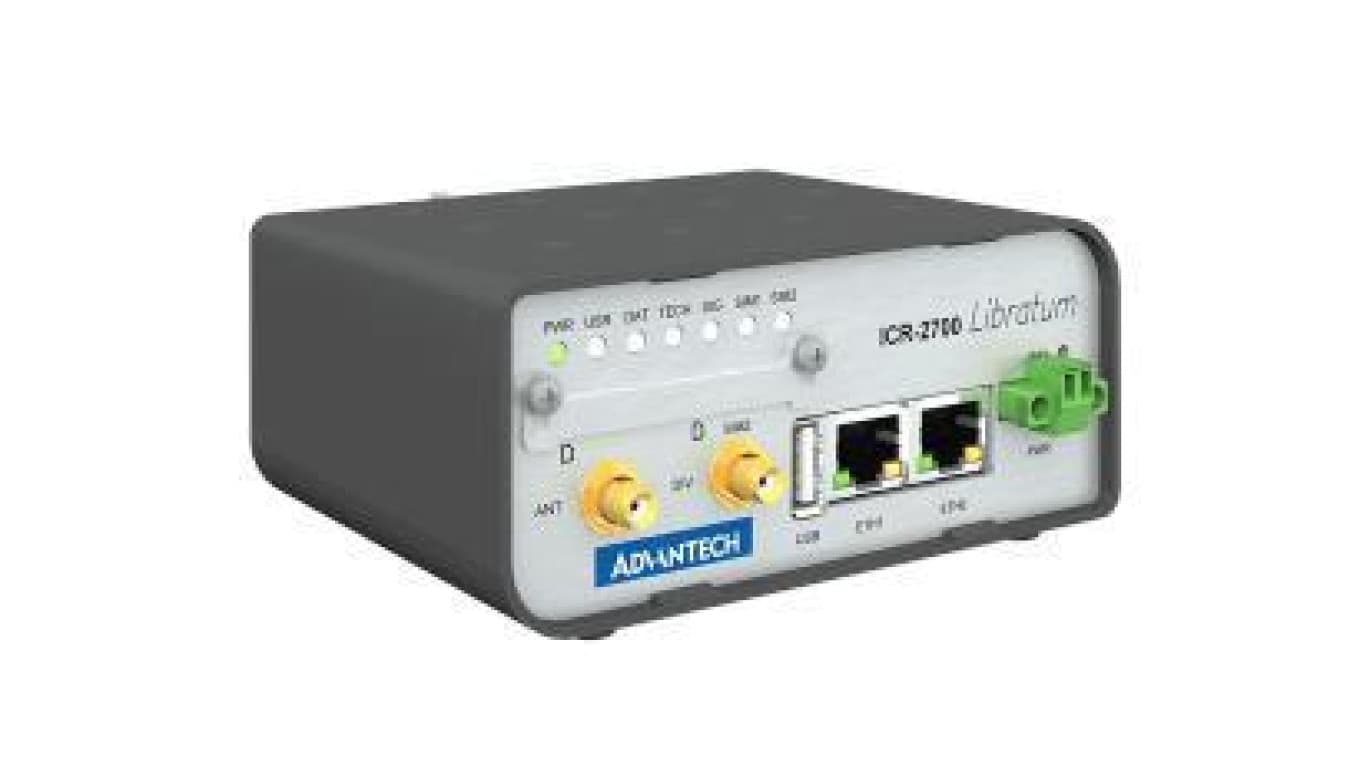 Przemysłowy router komórkowy LTE Cat. 4, z 2 x port Ethernet, 1 x USB, 2 x SIM, szerokim zakresem temperaturowym ICR-2734P