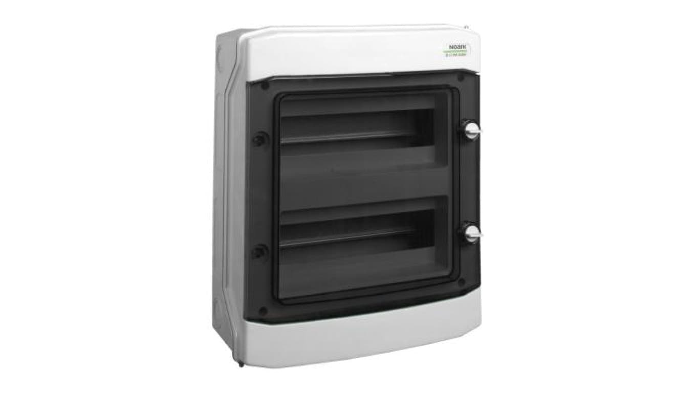 Rozdzielnica modułowa 2x12 natynkowa IP65 drzwi przeźroczyste PHS