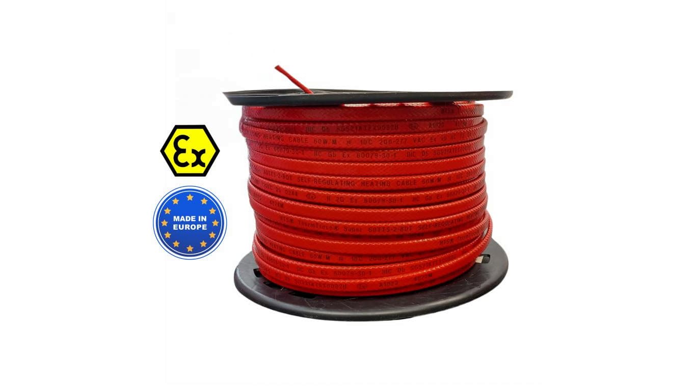 Samoregulujący kabel przewód grzejny ATEX ThermTrace Super 30 TTS-2-BOT