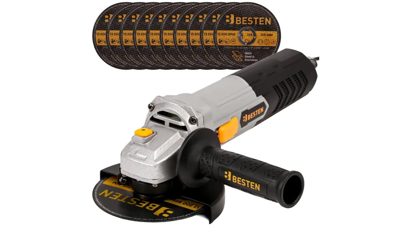 Szlifierka kątowa Diax kątówka 850W 125mm 10x Tarcza BESTEN BE0002903