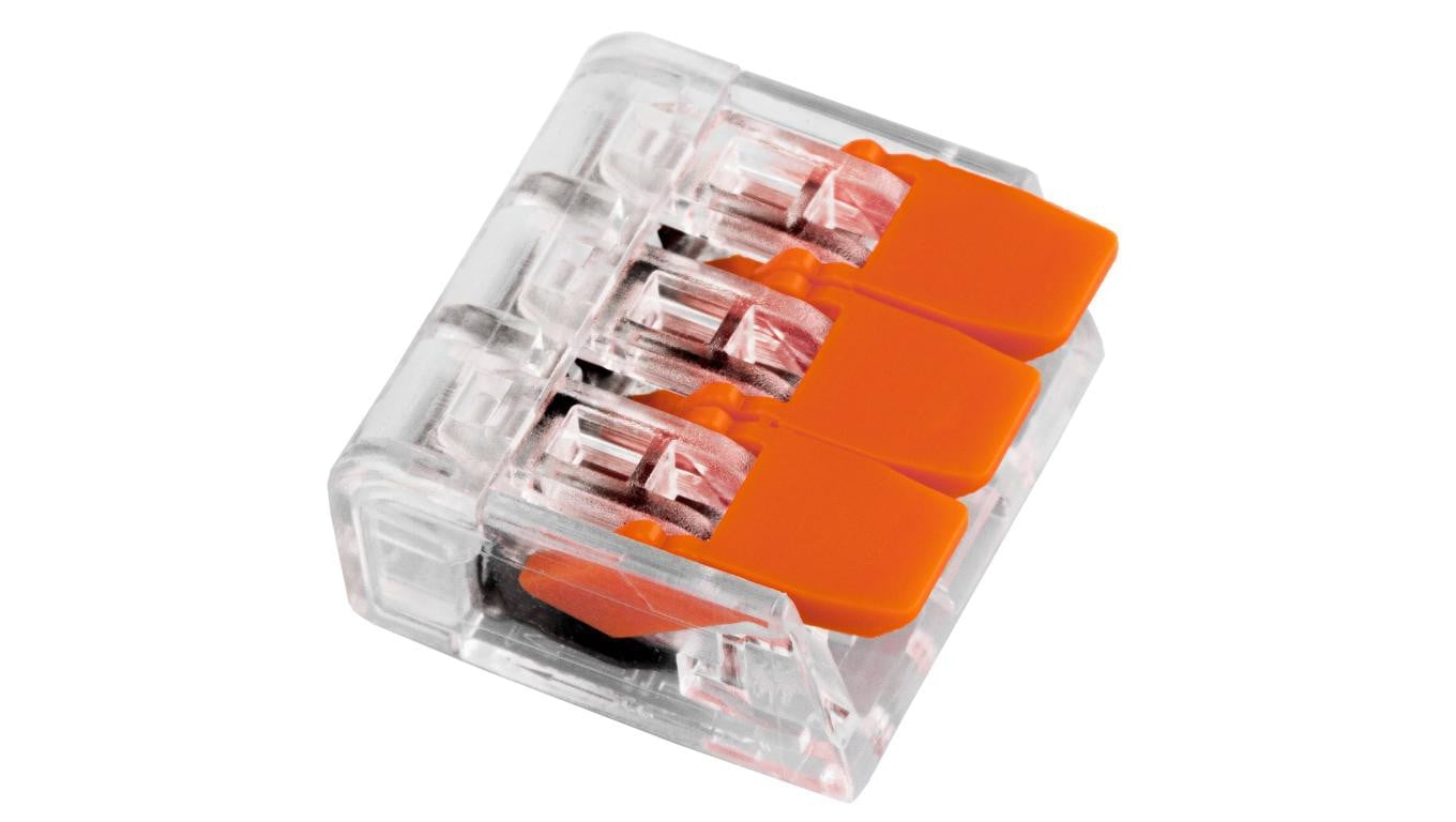 Szybkozłączka Elektryczna na Drut 10 Szt LUMILED 3x4mm 3 Torowa 32A 450V 3 Lata Gwarancji