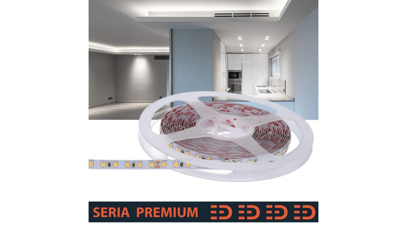 Taśma Premium 24V 120led 6500K 1200lm SMD2835 (100) PL5Y