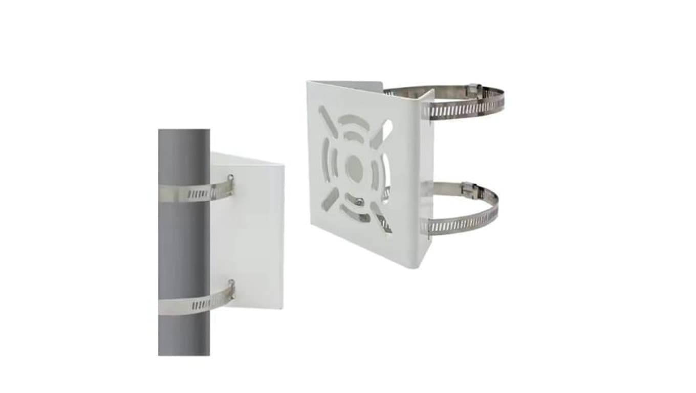 Uchwyt słupowy uniwersalny (pasuje do Dahua BCS Hikvision Uniview) 113x113mm Pole Bracket Fox 1