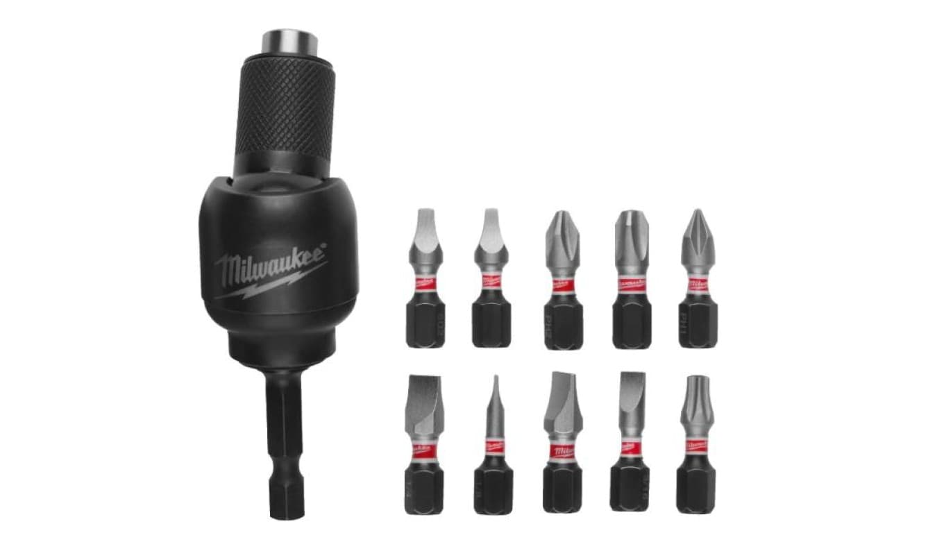 Udarowa nasadka kątowa Shockwave 1/4 + Bity MILWAUKEE 4932459781