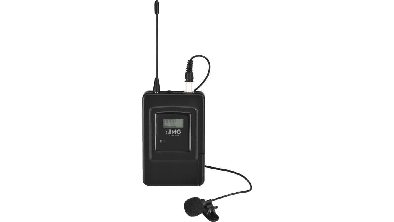 Wieloczęstotliwościowy nadajnik kieszonkowy UHF PLL z mikrofonem krawatowym TXS-606LT/2