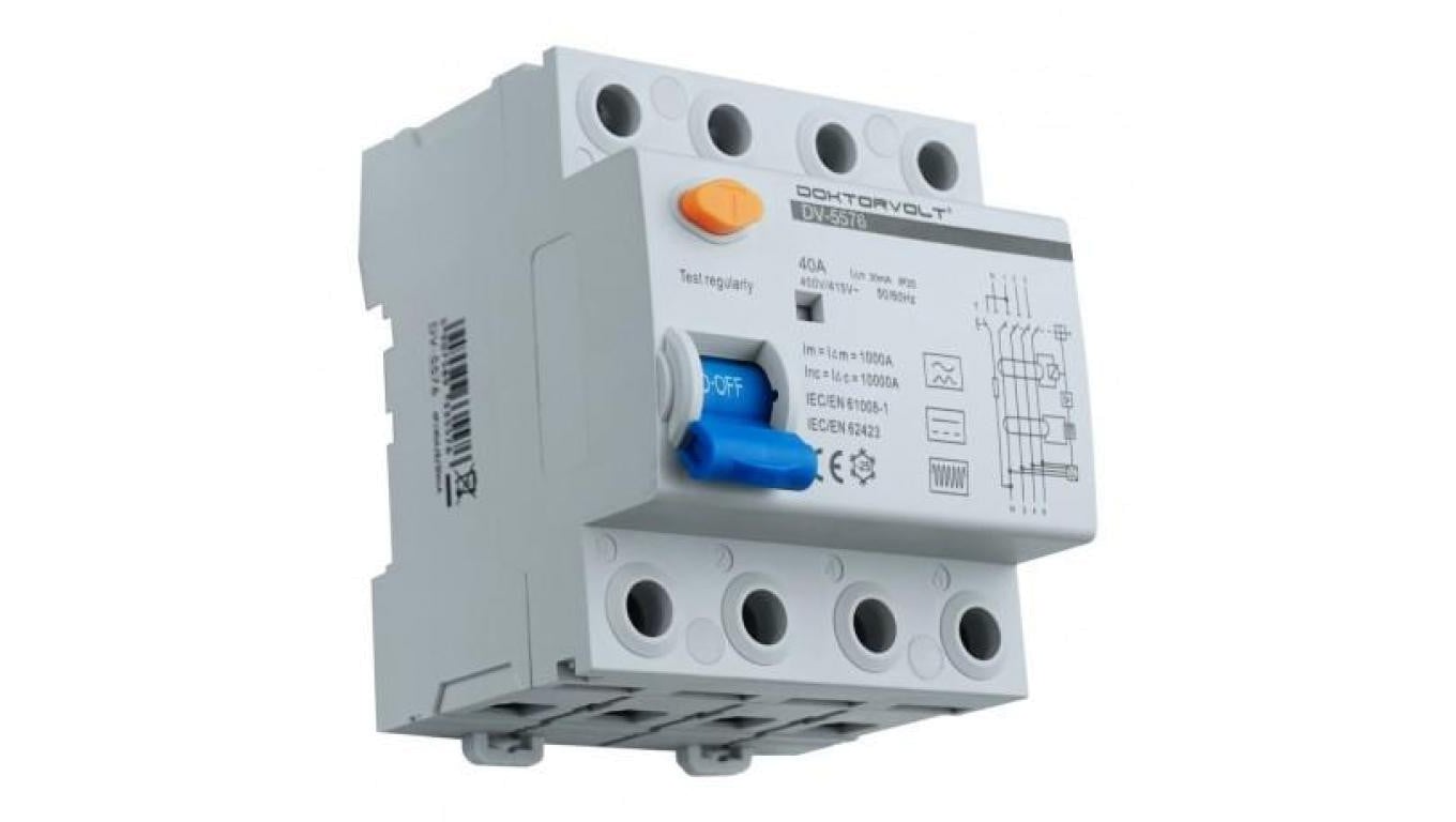 Wyłącznik różnicoprądowy do Wallboxa typ B E-Auto 40A 30mA 4P IP20 RCD 5576