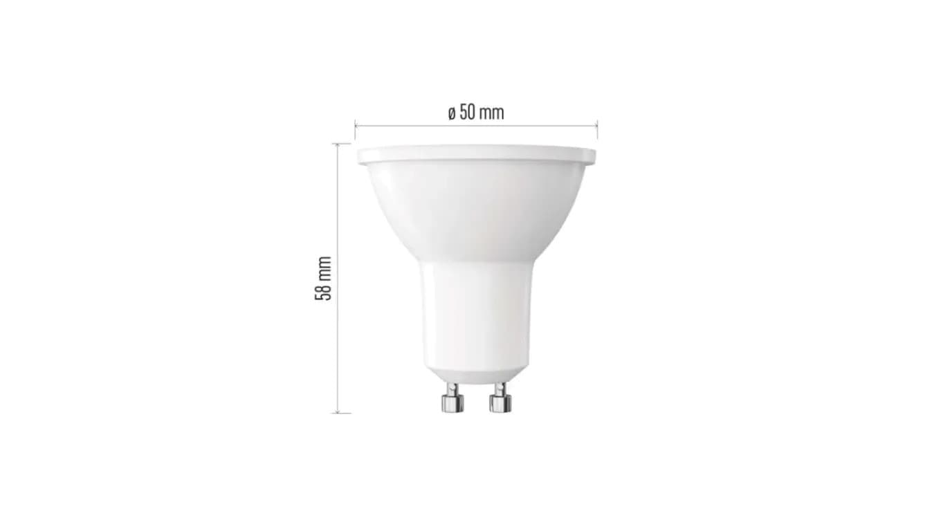 Żarówka LED Classic MR16 / GU10 / 7 W (72 W) / 1000 lm / zimna biel ZQ8D64