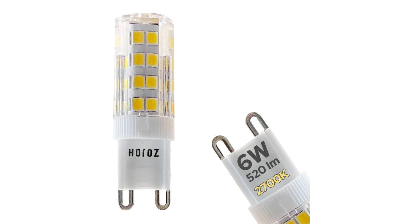 Żarówka LED G9 6W, 520lm, 2700K, 220-240V, PETA HOROZ