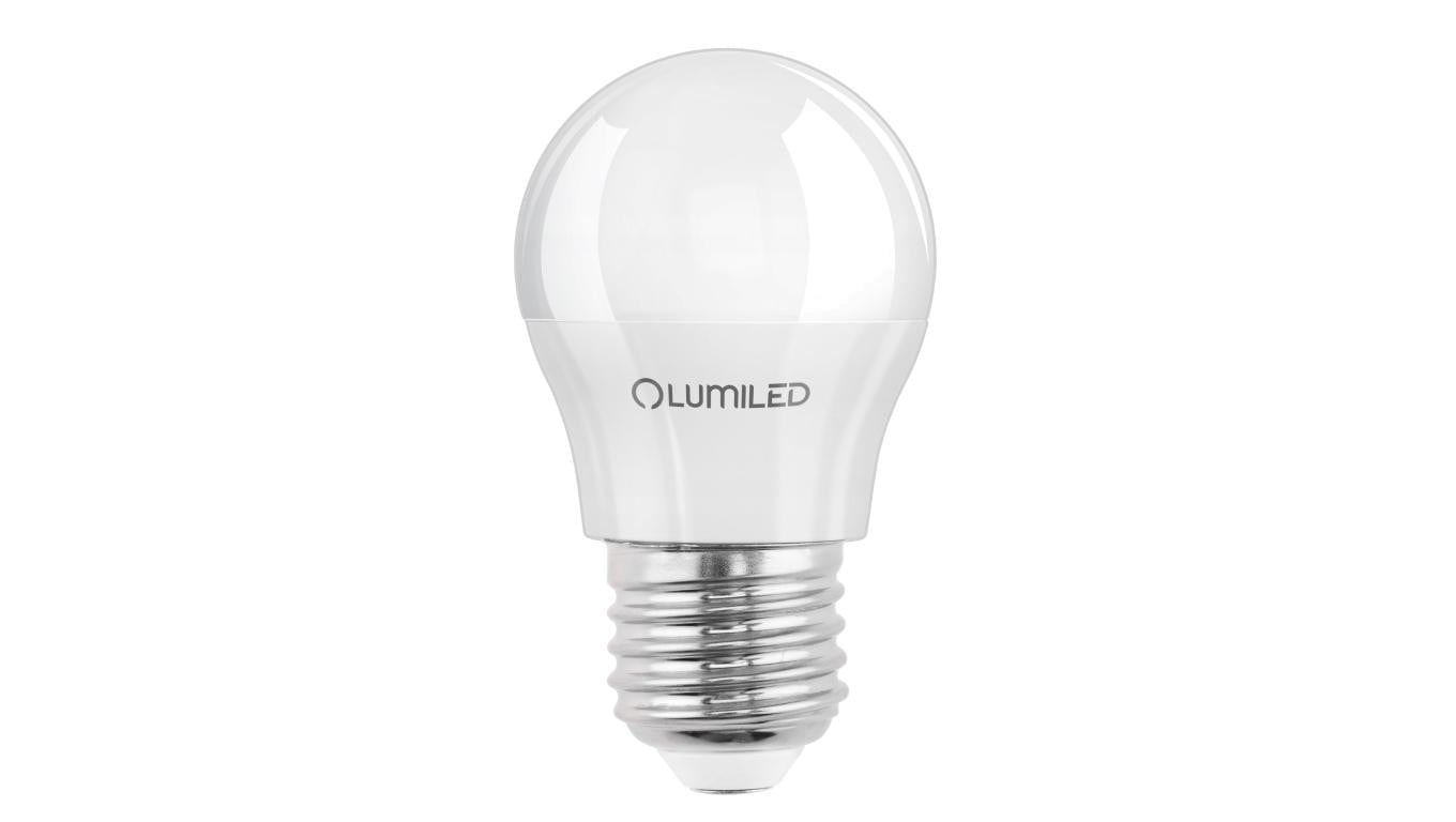 Żarówka LED LUMILED E27 Kulka P45 10W zamiennik 75W 1100lm 3000K Ciepła 180 Klasa E 3 Lata Gwarancji