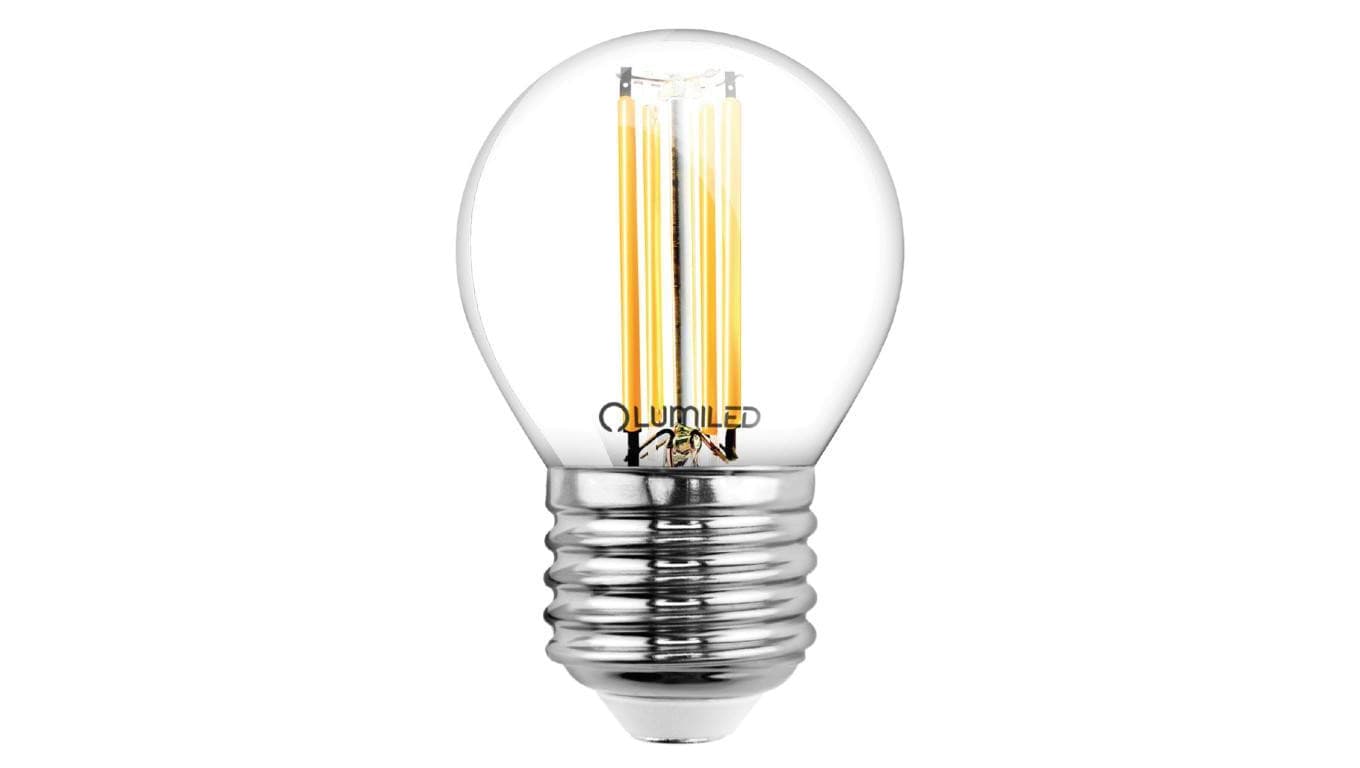 Żarówka LED LUMILED E27 Kulka P45 2,2W 470lm zamiennik 40W 2700K Ciepła 360 Filament Klasa A 3 Lata Gwarancji