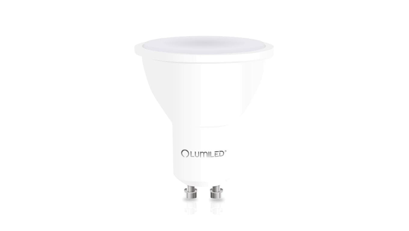 Żarówka LED LUMILED GU10 Reflektor PAR16 6W zamiennik 50W 580LM 3000K Ciepła 120 z Czujnikiem Ruchu Klasa F 3 Lata Gwarancji