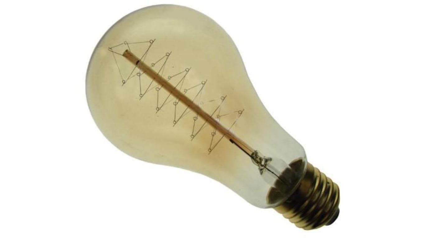 Żarówka węglowa A21 40W E27 round