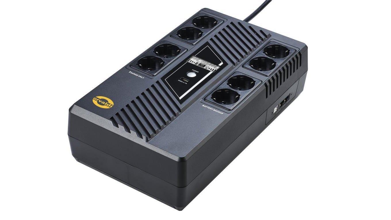Zasilacz awaryjny UPS ORVALDI AM-1000LCD USB