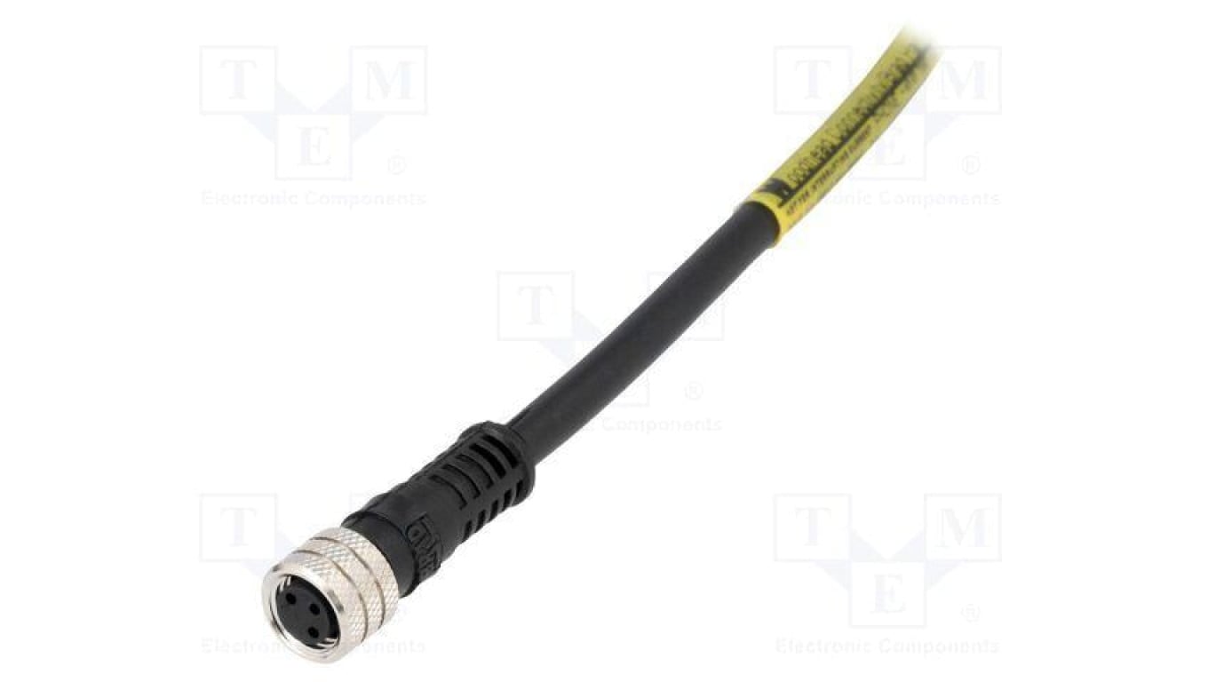 Złącze M8 żeńskie PIN 3 3A 30V IP67 Nano-Change proste wtyk 1200270068