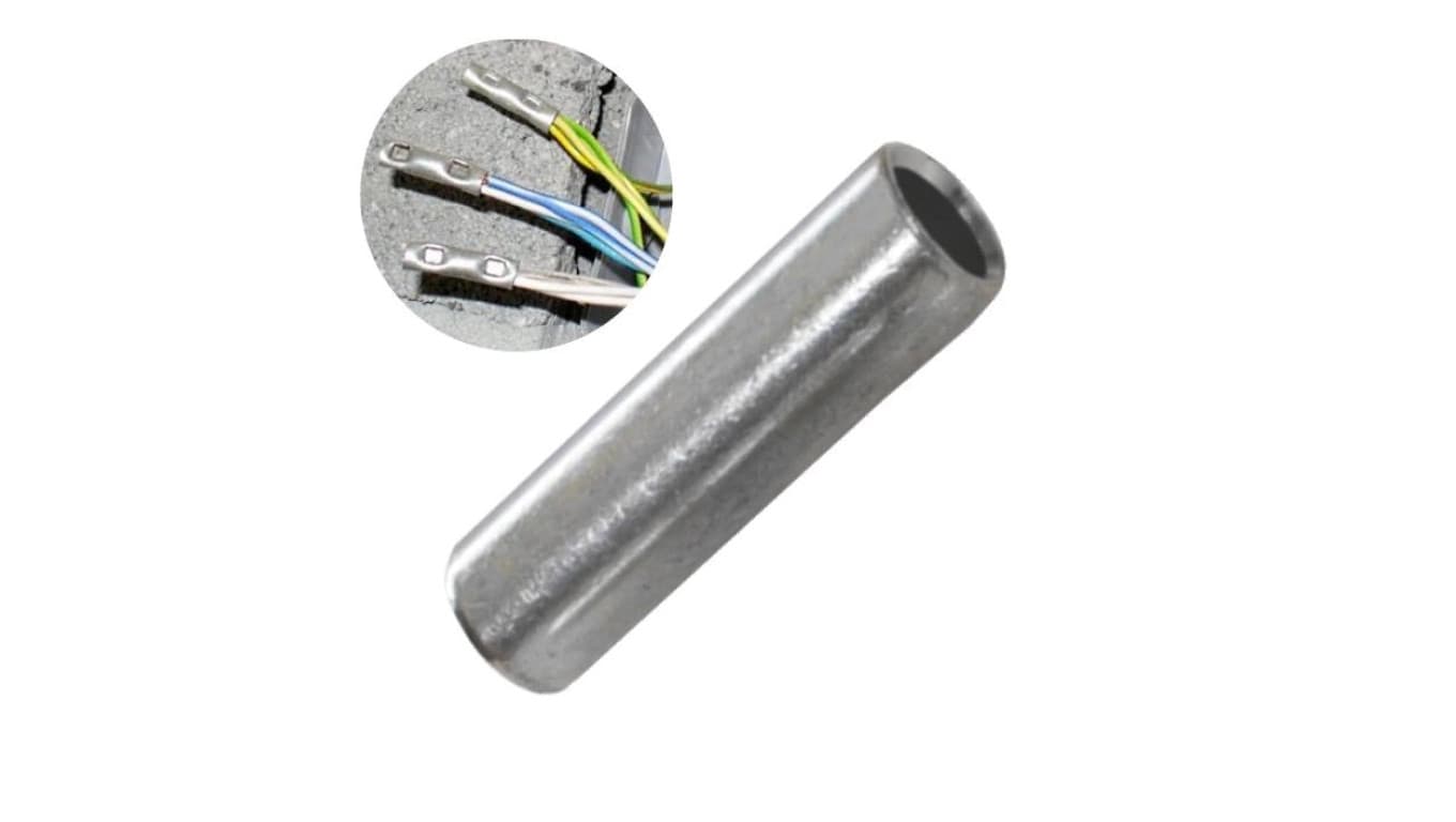 Złączka Rurowa Kablowa Miedziana Cynowana Tulejka 10mm² Mufa CU 1szt TRYTYT