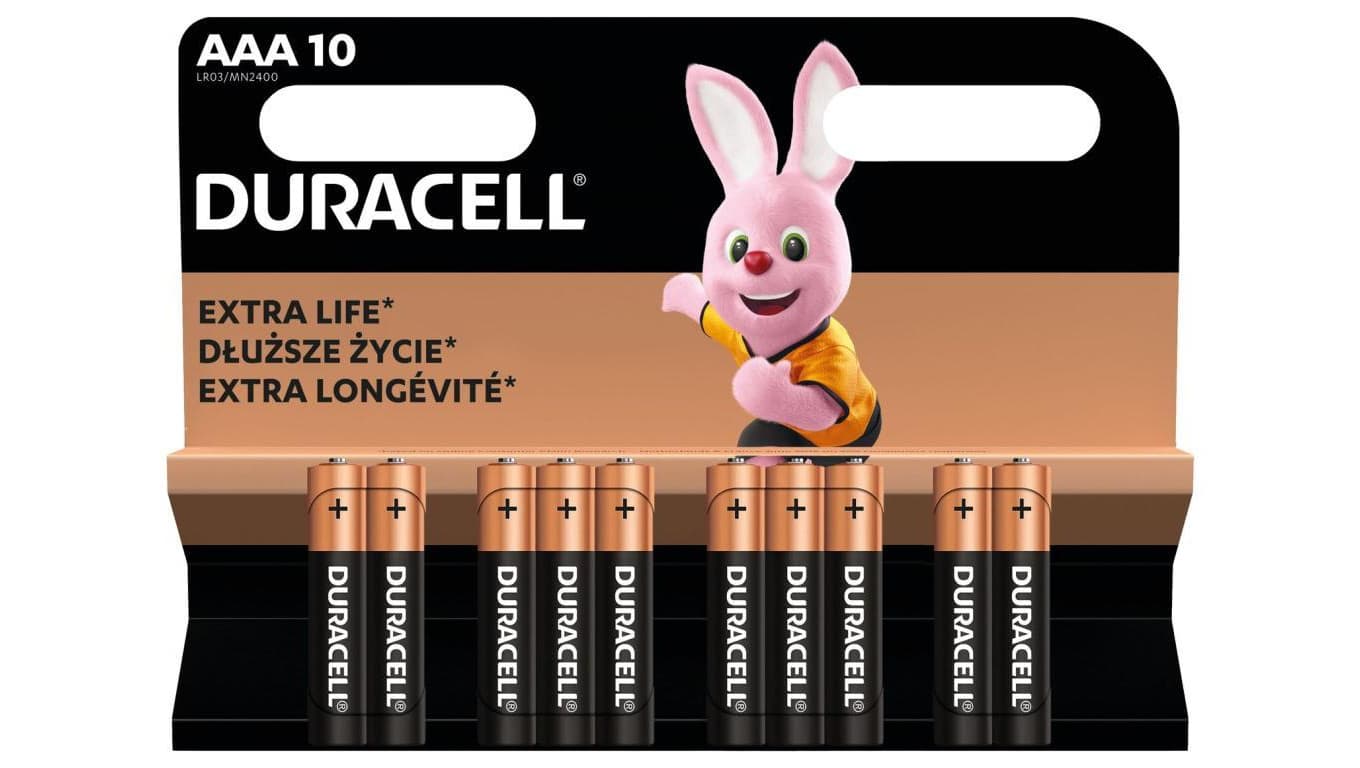 bateria alkaliczna Duracell Basic MN2400 LR03 AAA (blister) - 10 sztuk
