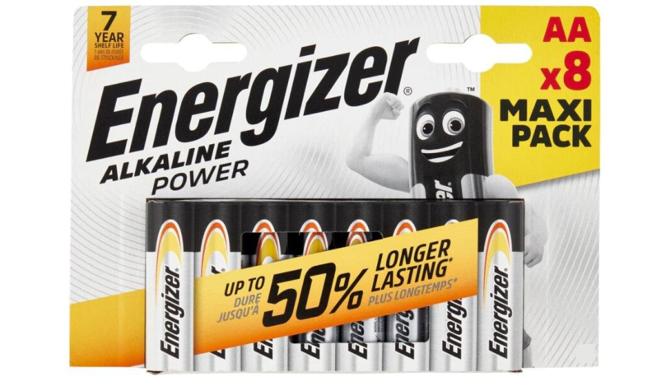 bateria alkaliczna Energizer Alkaline Power LR6/AA - 8 sztuk