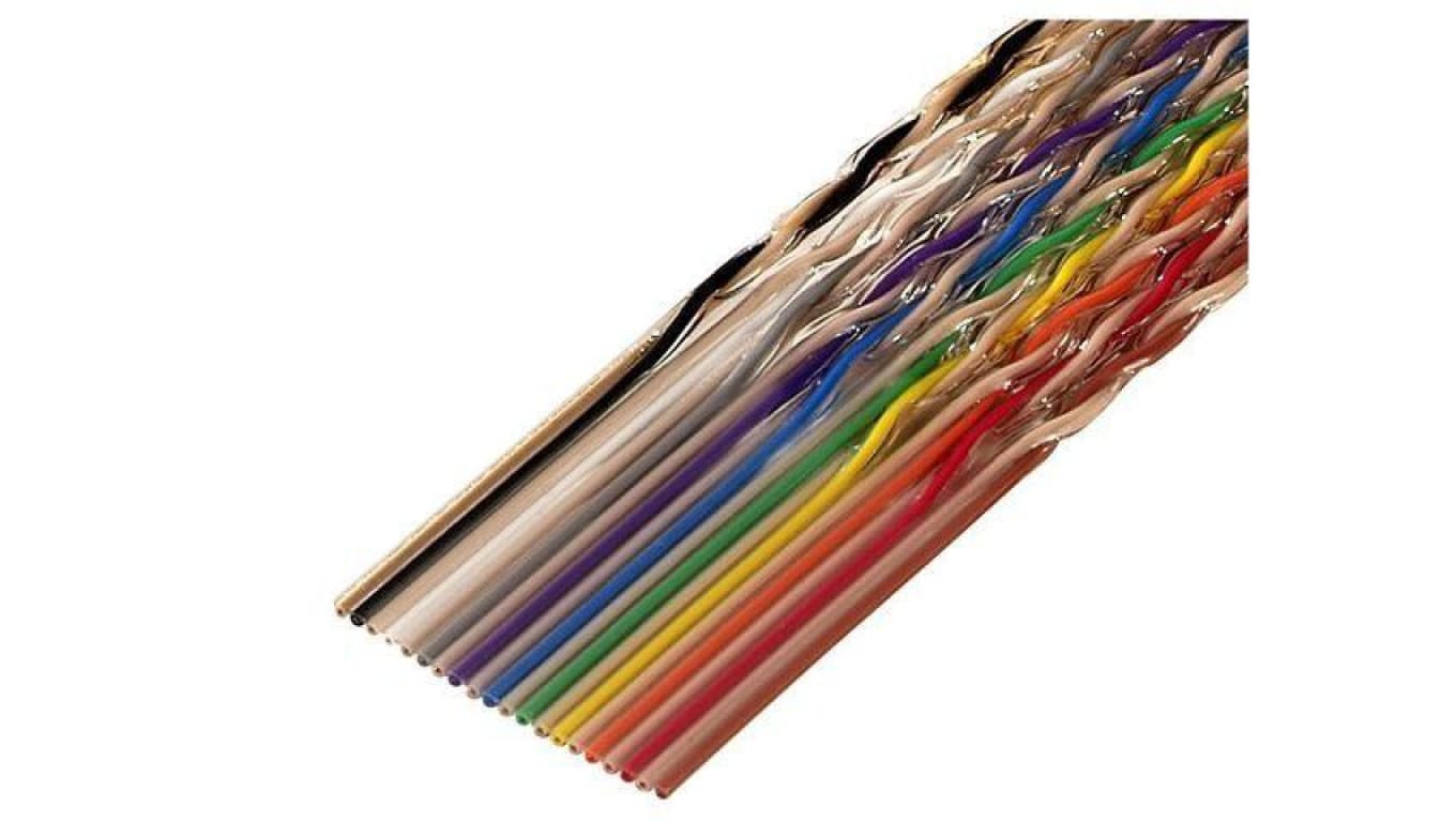 Przewód o dł 30,5m wstążkowy 26x28AWG 1,27mm linka Cu nieekranowany PVC 1700/26 (100FT)