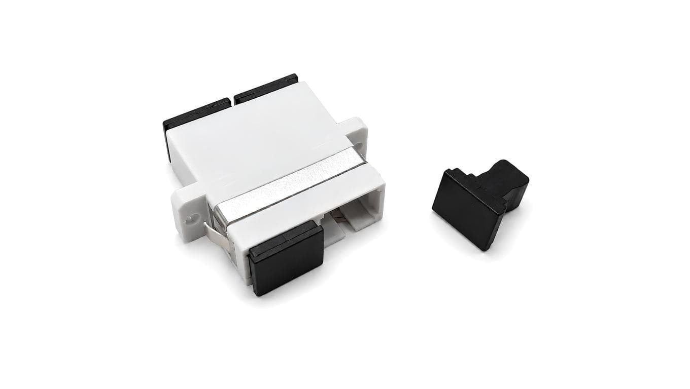 Adapter światłowodowy MM SC/UPC-SC/UPC duplex OM2 szary NEKU