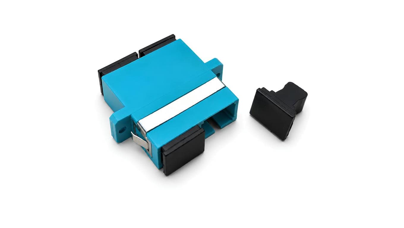 Adapter światłowodowy MM SC/UPC-SC/UPC duplex OM3 aqua NEKU