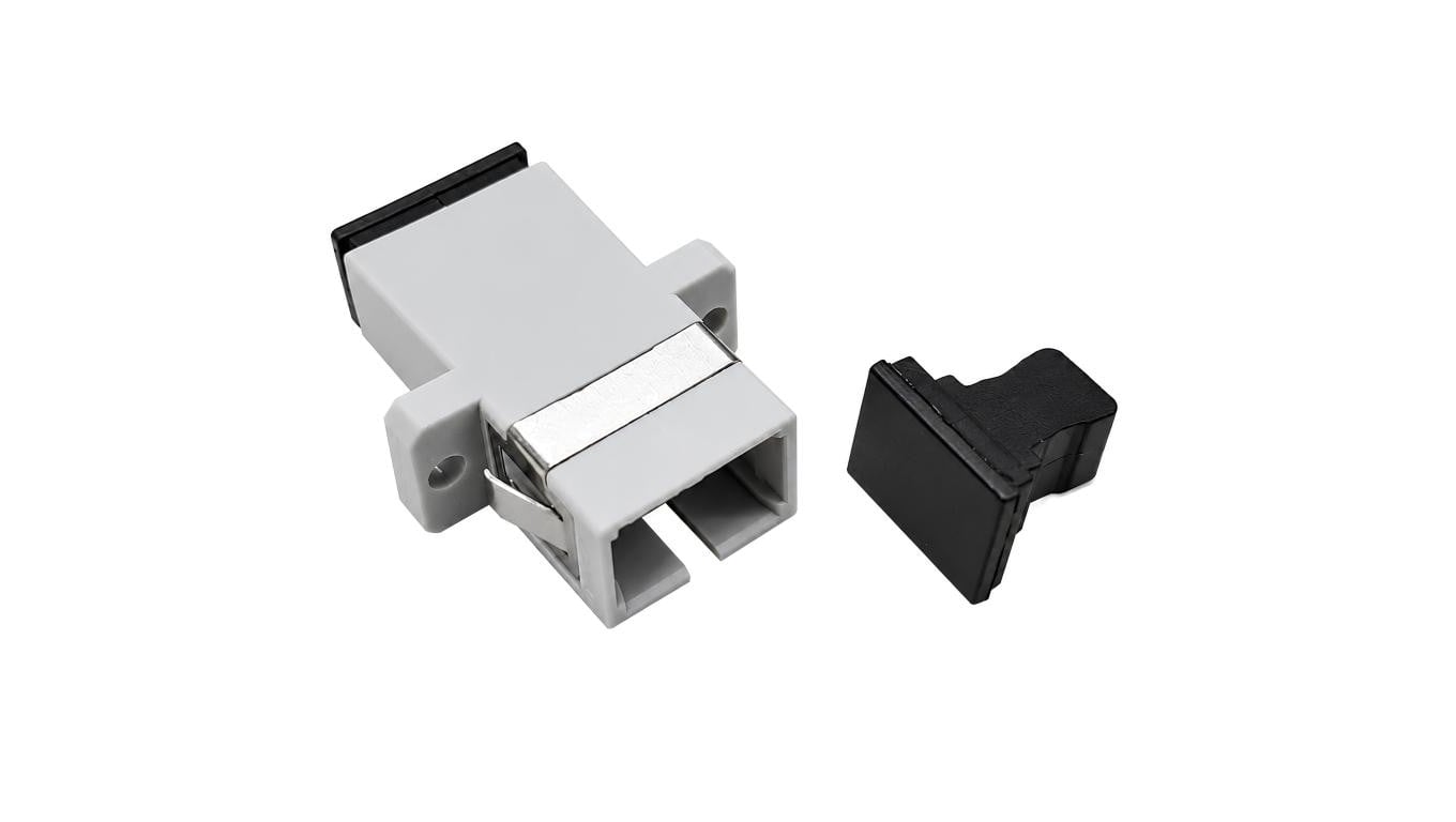 Adapter światłowodowy MM SC/UPC-SC/UPC simplex OM2 szary NEKU