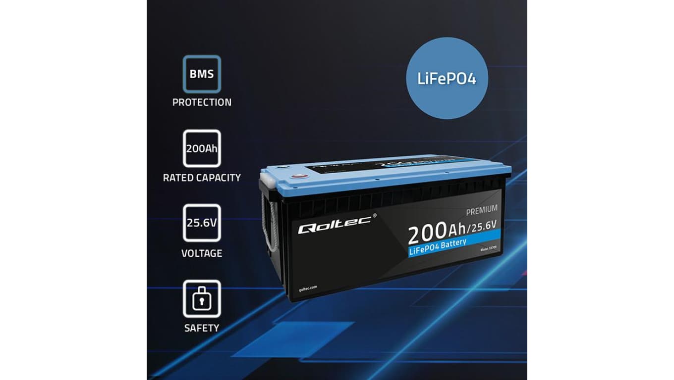 Akumulator LiFePO4 25.6V 200Ah BMS