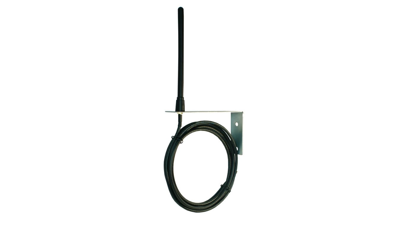Antena GSM, 2,15dBi, 900/1800 Mhz, LMR195-5m , SMAm, czarny/ stalowy, AT-GSM-WALL