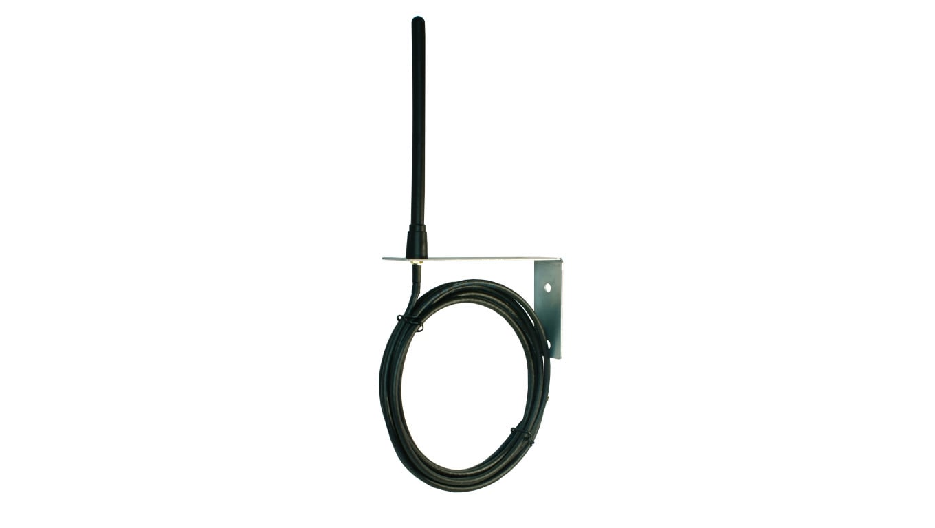 Antena GSM, 2,15dBi, 900/1800 Mhz, LMR195-5m , SMAm, czarny/ stalowy, AT-GSM-WALL