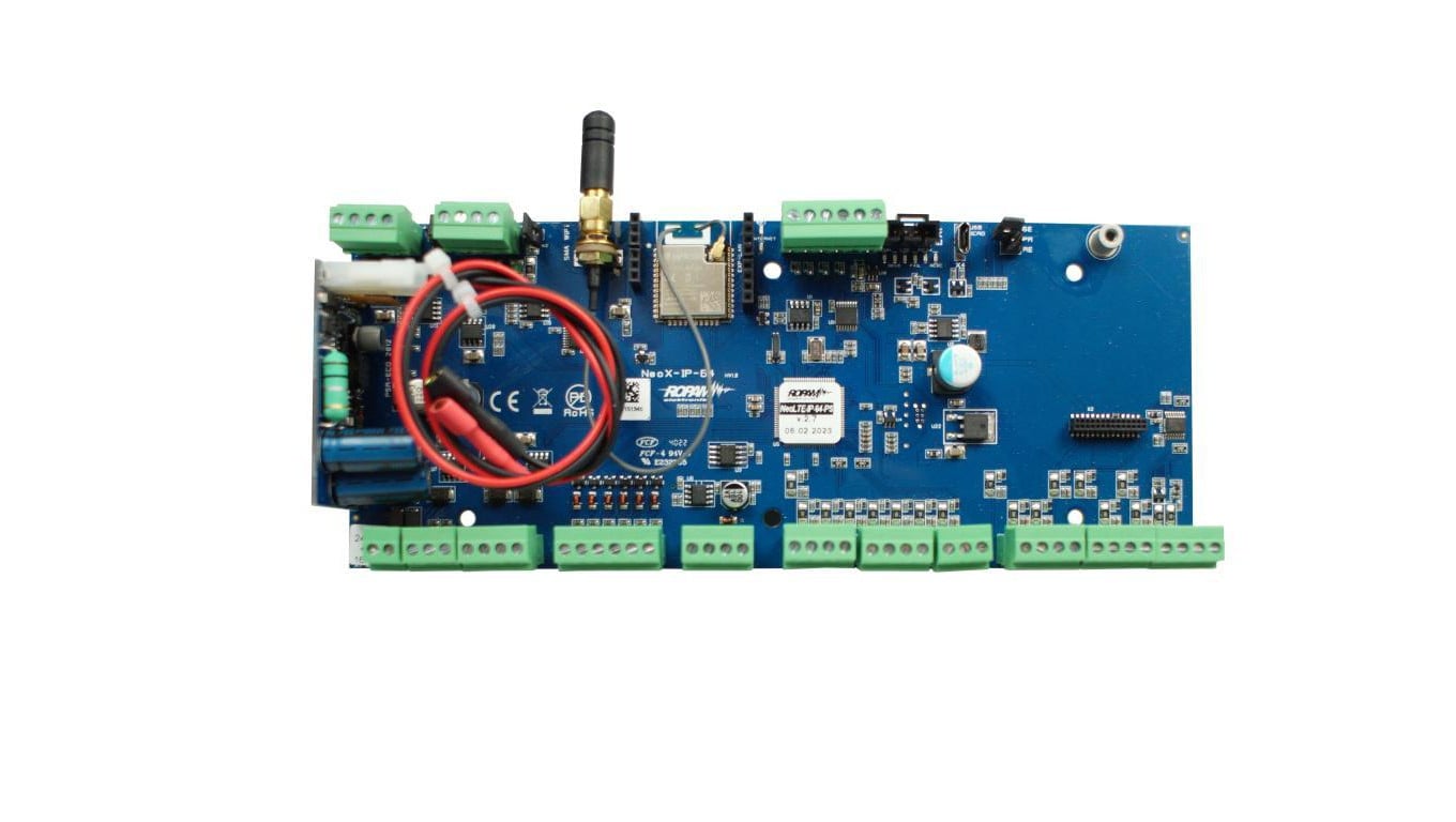 Centrala alarmowa Neo-IP-64-PS, WiFi, 4 strefy, 16-64 wejść, 8-40 wyjść, 24V DC