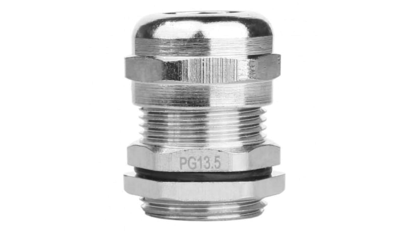 Dławnica kablowa 6,5-12mm PG13.5 IP68 mosiądz niklowany DGN 3114