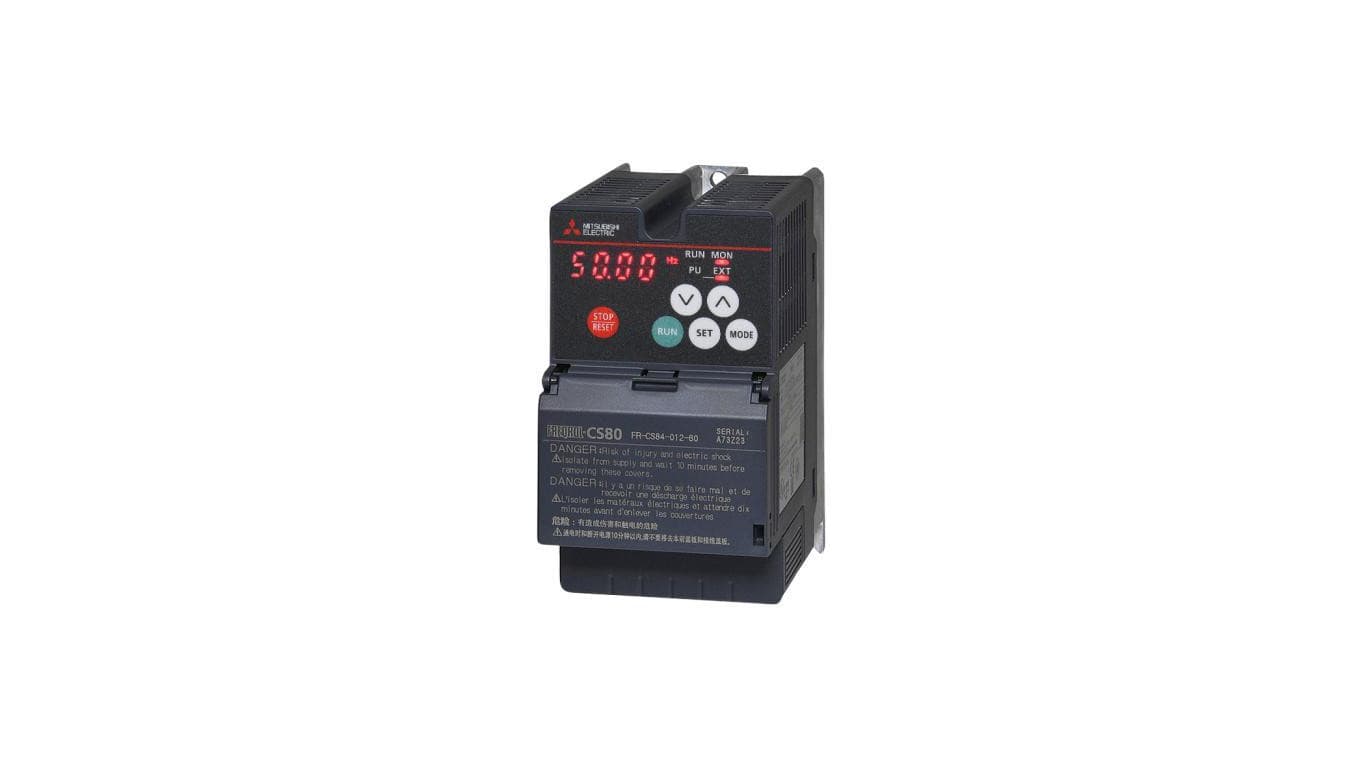 Falownik Moc znamionowa: 0,4 kW 3x380-480 V Prąd znamionowy: 1,2 A IP20 FR-CS84-012-60