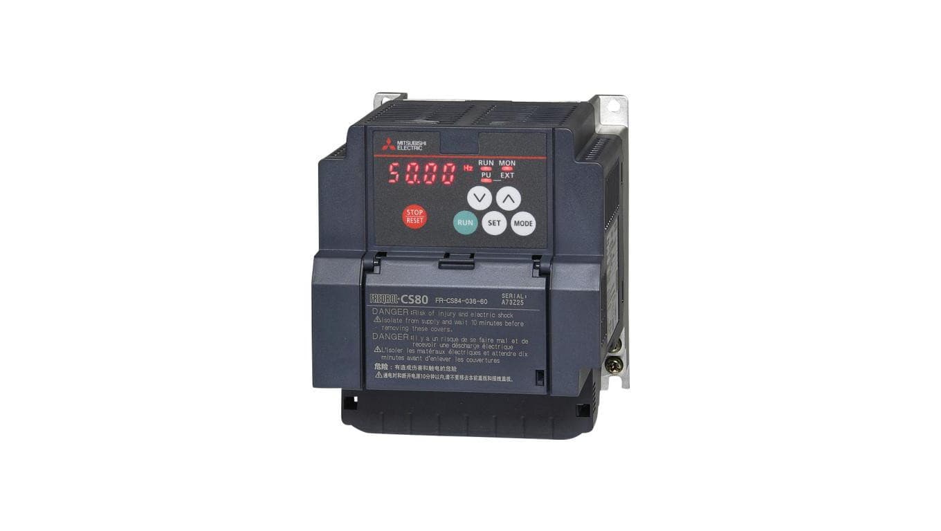 Falownik Moc znamionowa: 1,5 kW 3x380-480 V Prąd znamionowy: 3,6 A IP20 FR-CS84-036-60
