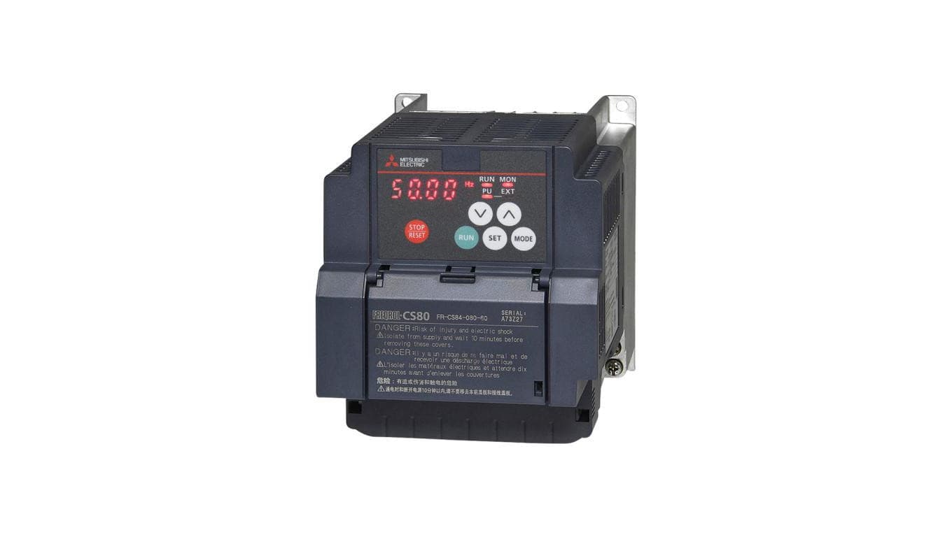 Falownik Moc znamionowa: 3,7 kW 3x380-480 V Prąd znamionowy: 8 A IP20 FR-CS84-080-60