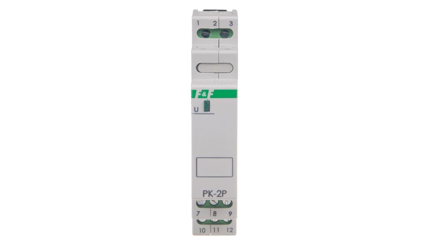 FiF Przekaźnik elektromagnetyczny modułowy PK-2P 12V 2x 8A na szynę DIN TH35
