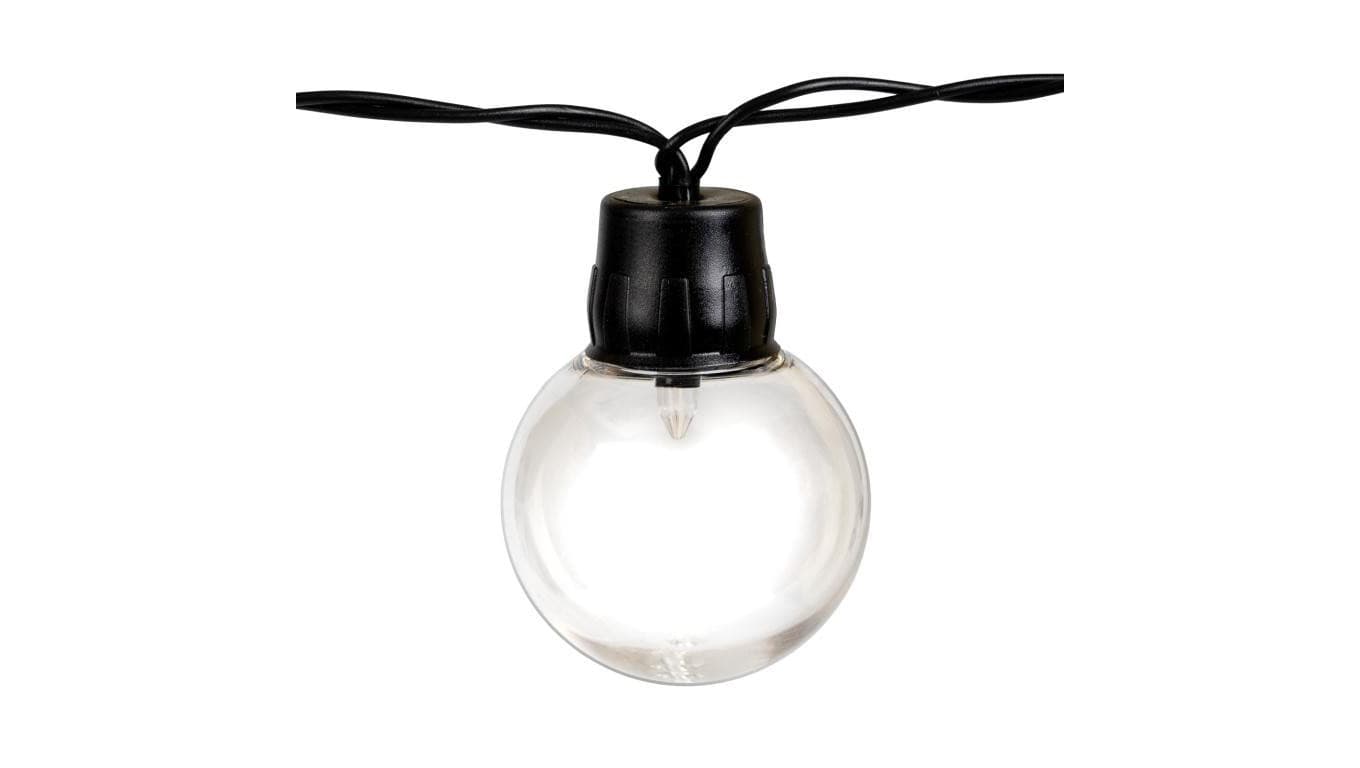 Girlanda Solarna Ogrodowa LUMILED 40 LED Balkonowa Ozdobne Kuleczki 13.64m 3000K Ciepła GLADI 3