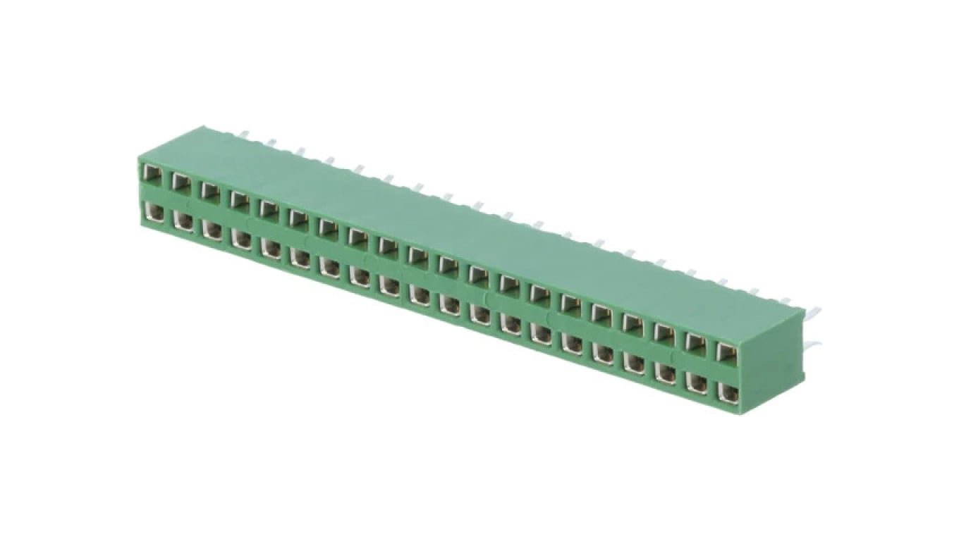 Gniazdo kołkowe HV-100 żeńskie PIN: 40 proste 2,54mm THT 2-215307-0