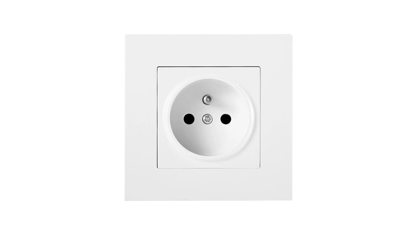 Gniazdo zasilające pojedyncze IP20 białe 2P+Z 16A HAND PRO GN/1-HAND
