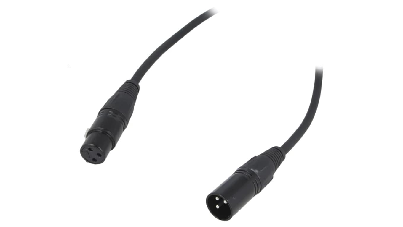Kabel XLR męski - XLR żeński 3-PIN 2m FC619102