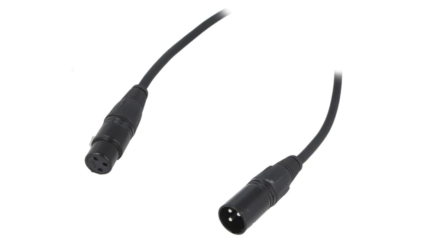 Kabel XLR męski - XLR żeński 3-PIN 2m FC619102