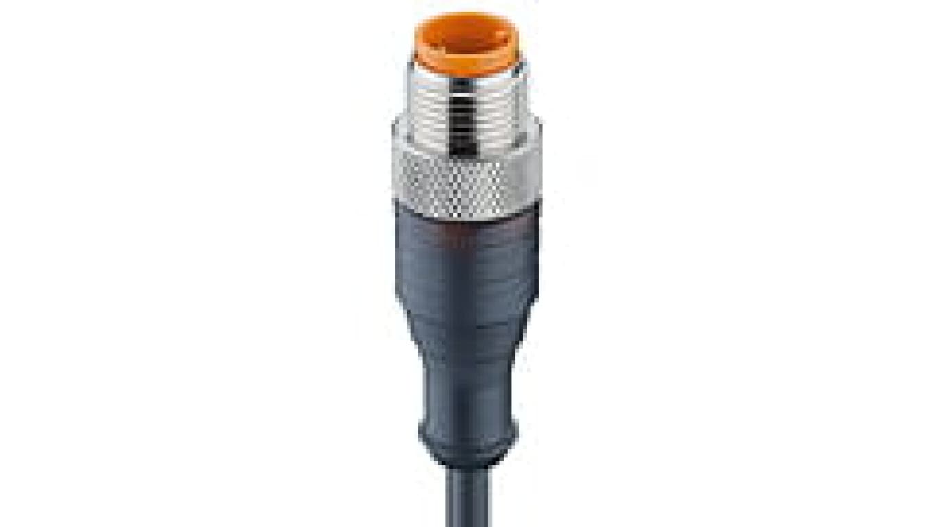 Kabel konfekcjonowany aktuator/sensor jednostronnie zakończony M12 4-polowy męskie proste RST 4-225/10 M