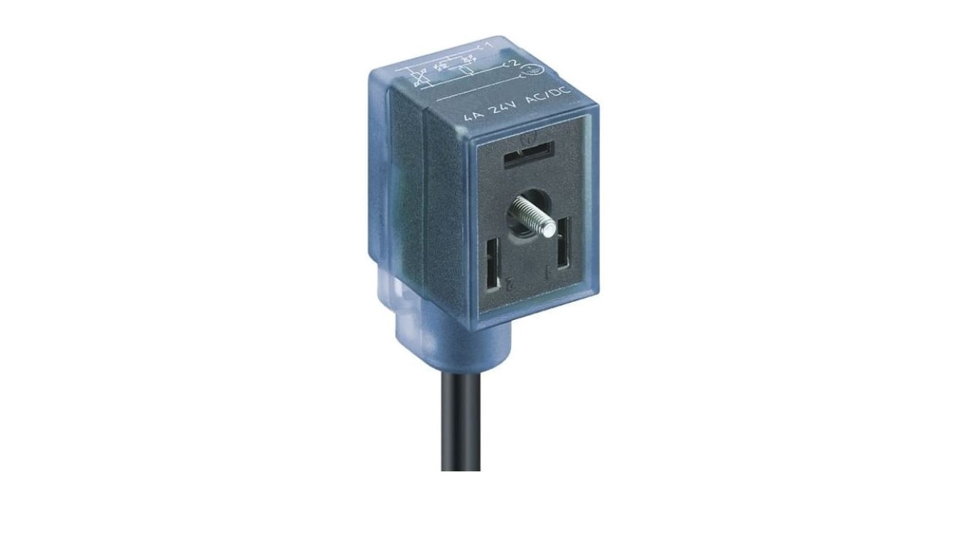 Kabel konfekcjonowany jednostronnie zakończony złącze zaworowe typ B 3-PINowe VB 1B-1-2-226/2 M