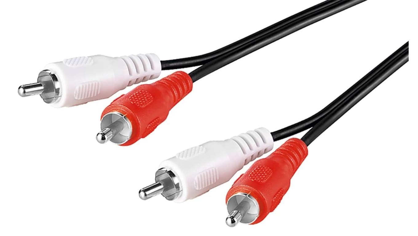 Kabel łączący stereo 2 x cinch, ekranowany - Długość kabla 10 m