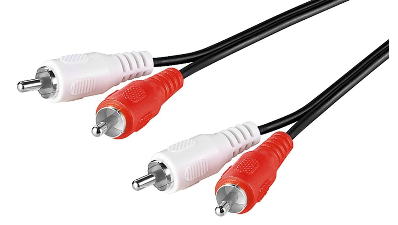 Kabel łączący stereo 2 x cinch, ekranowany - Długość kabla 10 m