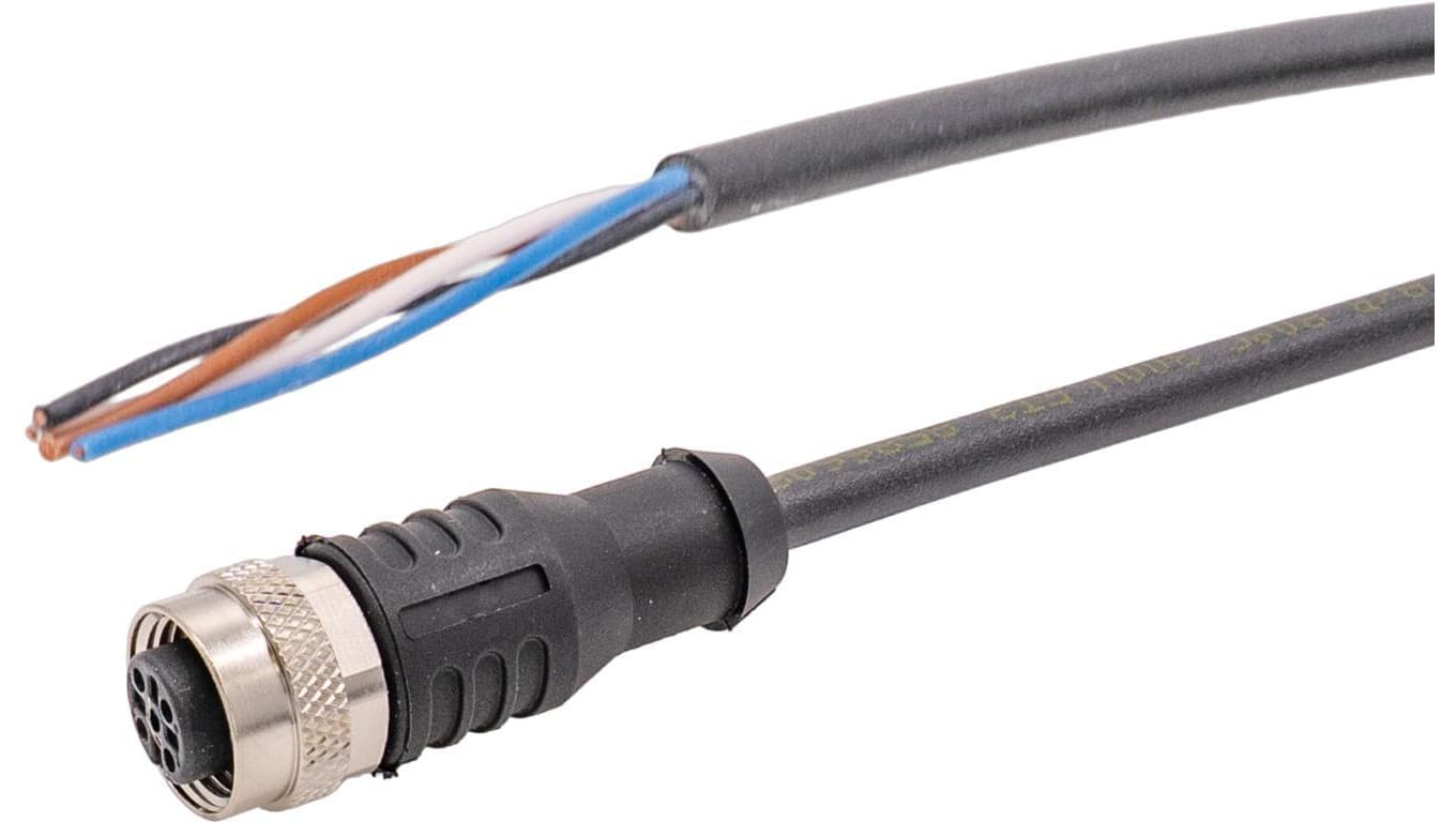 Kabel połączeniowy 20 m gniazdo M12 4-stykowe proste wolny koniec kabla 4-żyłowy PUR (poliuretan) Ø4,7 mm VKB00325