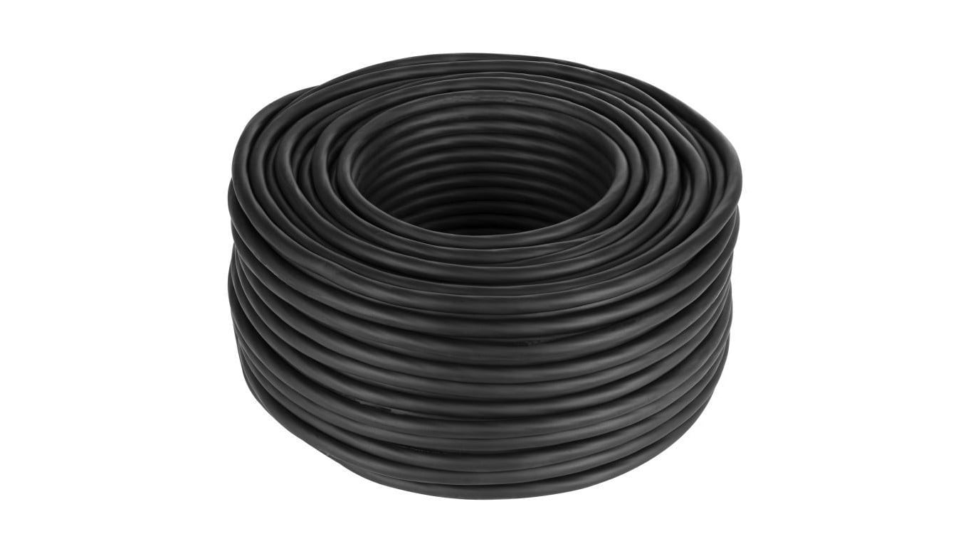 Kabel przemysłowy gumowy OW / H05RR-F 2x0,75mm2 czarny 300/500V zewnętrzny linka Elektrokabel /1000m/