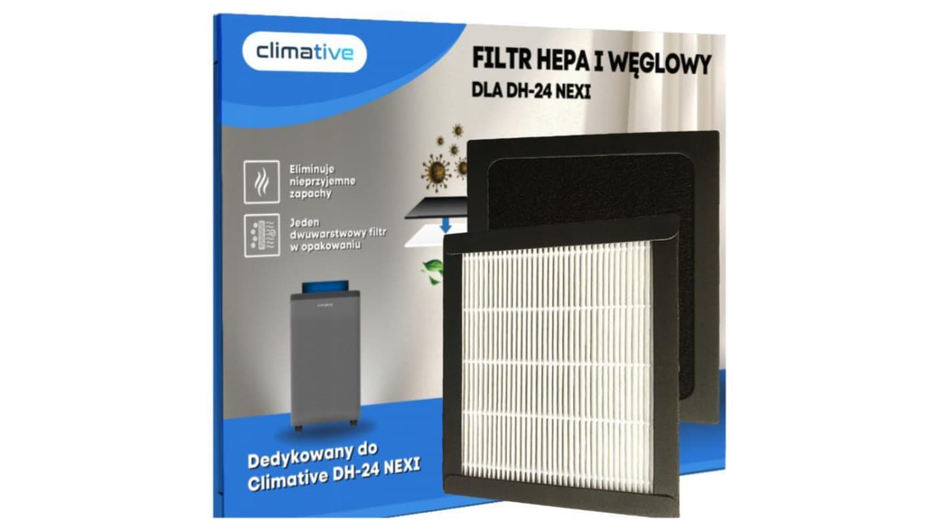 Kaseta filtracyjna filtr HEPA H13 do osuszacza powietrza DH-24 Nexi ION UV