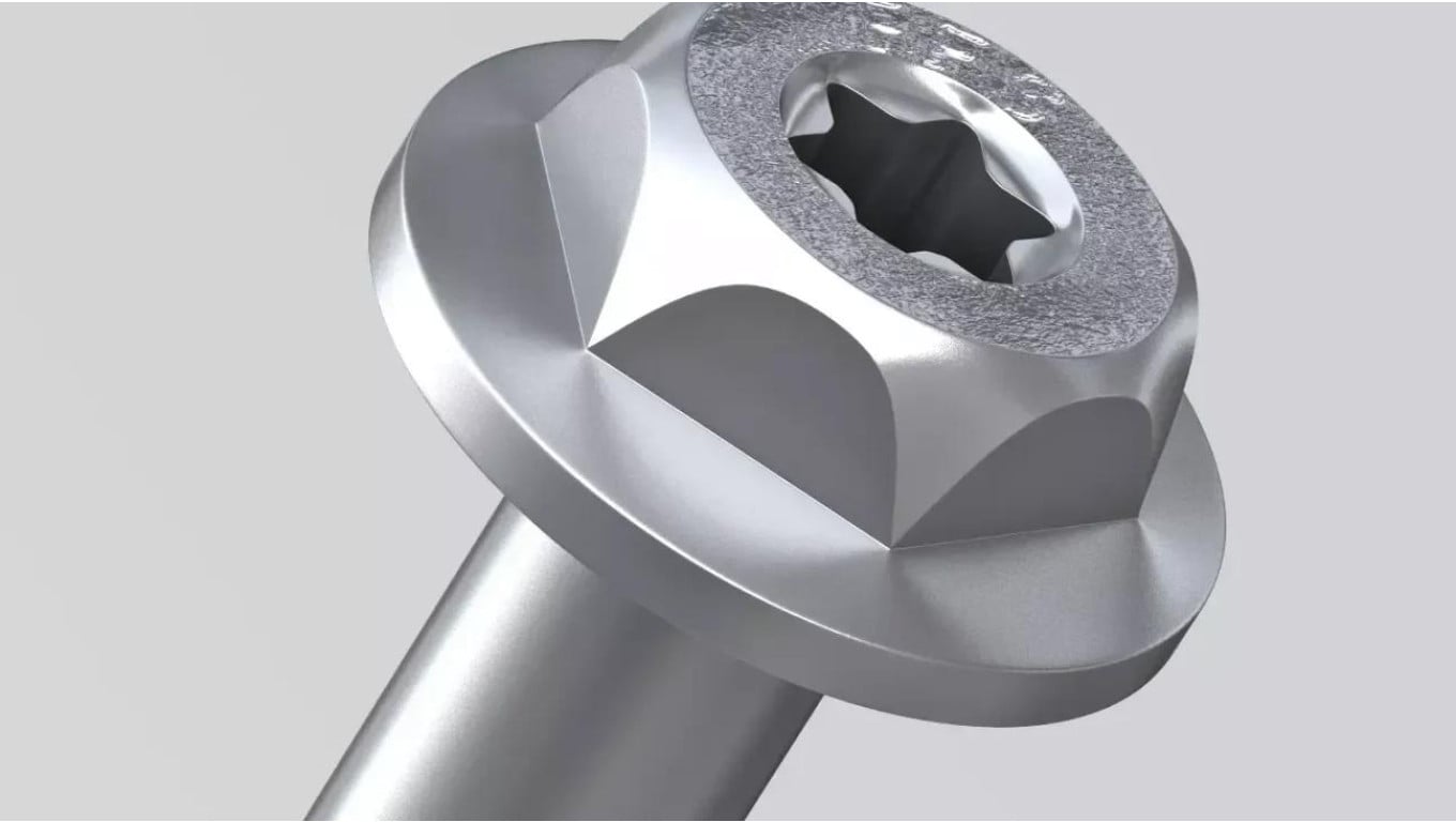 Kołki rozporowe ramowe R-FFS z krótką strefą rozporu 10x80mm z ocynkowanym wkrętem z łbem sześciokątnym i gniazdem TORX 50szt