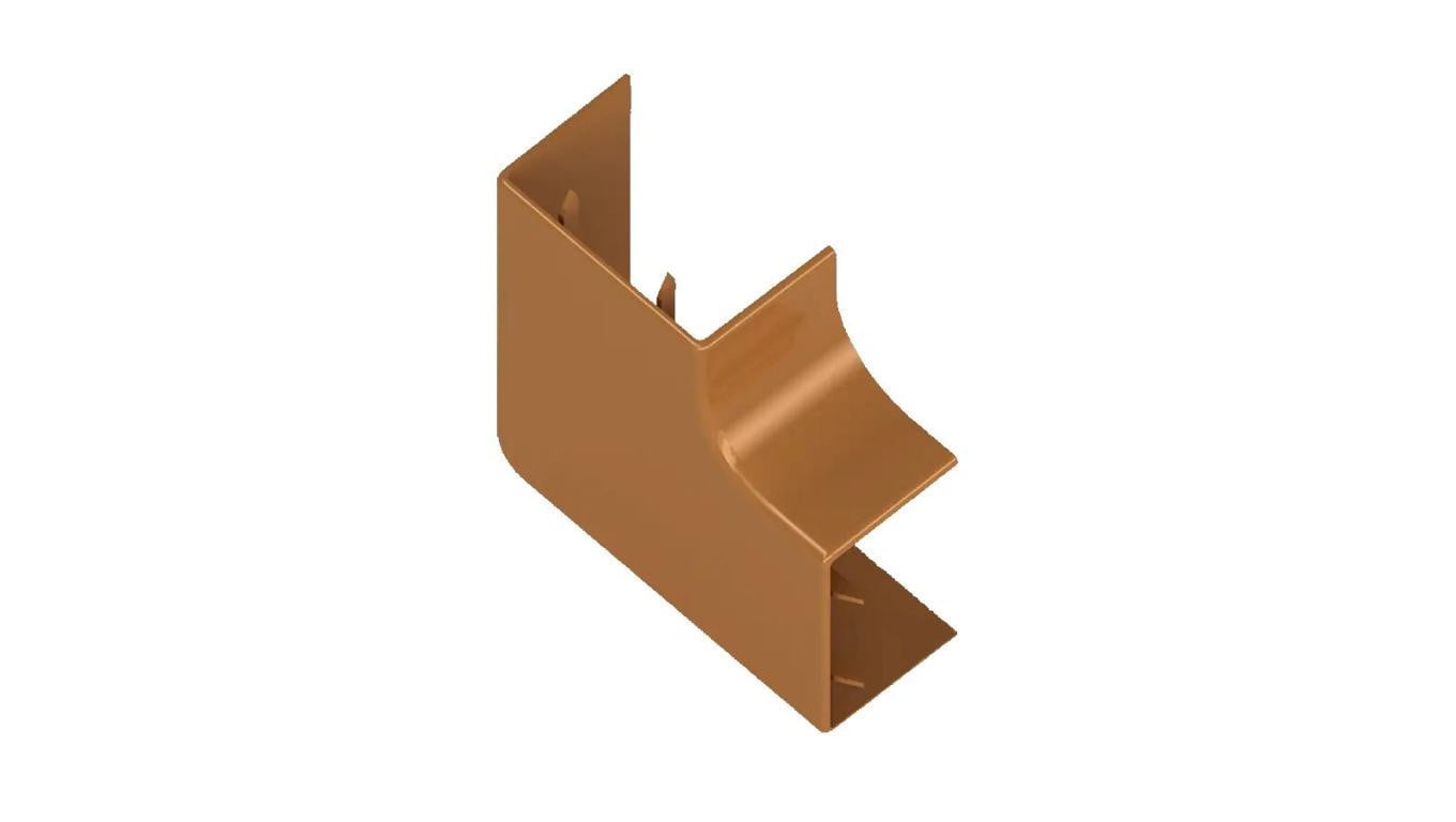 Łącznik kątowy do kanałów kablowych 40x40mm Drewno Jasne 1szt. AKS Zielonka