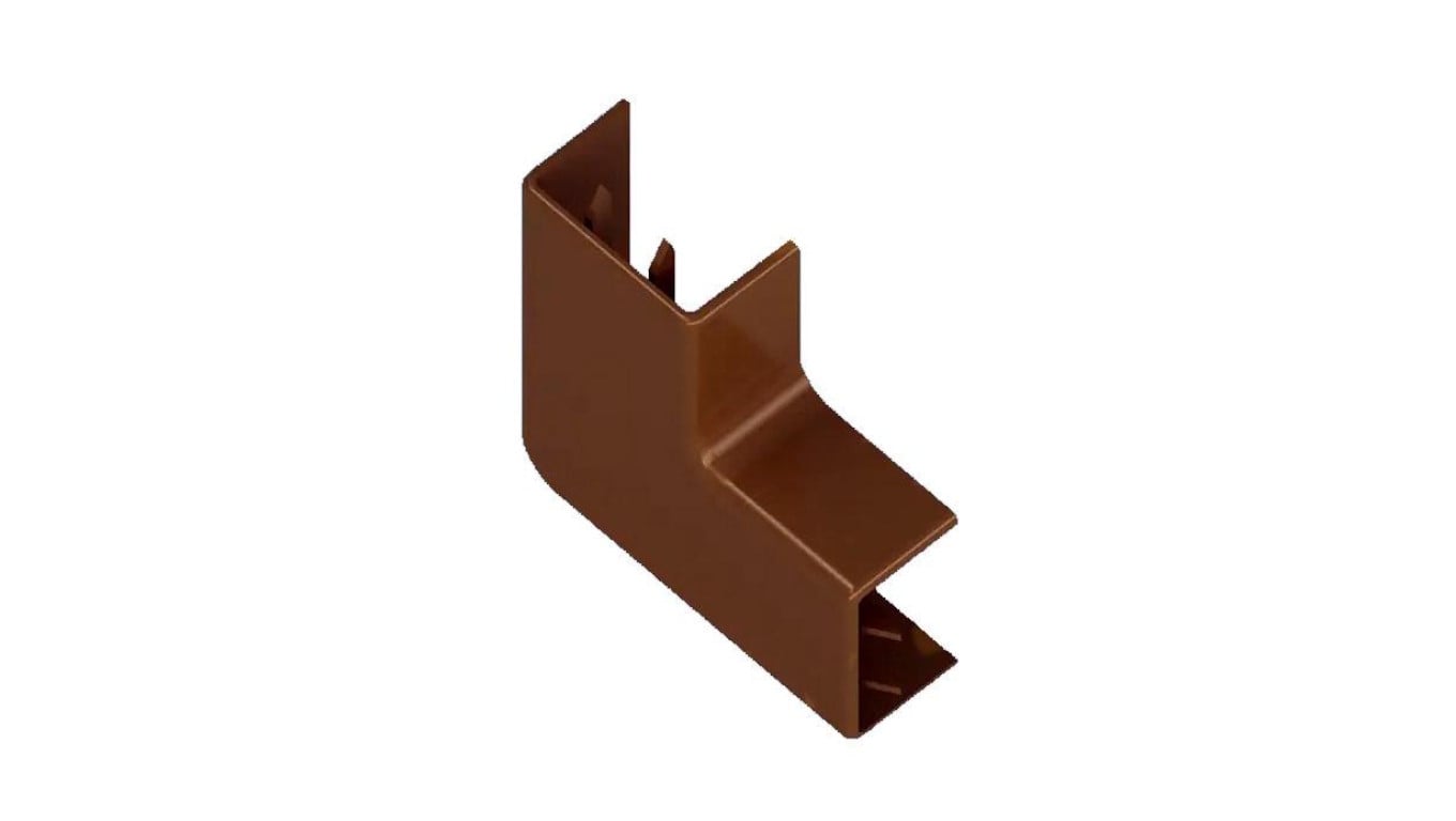 Łącznik kątowy do kanału kablowego 15x25mm Drewno Ciemne 1szt. AKS Zielonka