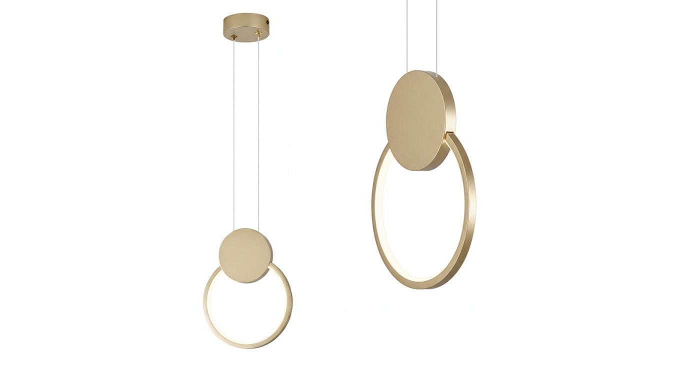 Lampa wisząca LED,lampa sufitowa 11W, 660lm, 4000K, IP20, różowe złoto, FOREVER HOROZ